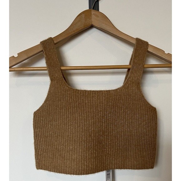 Everlane Tops - NWT Everlane Wool Blend Crop Tank In Camel Size Medium